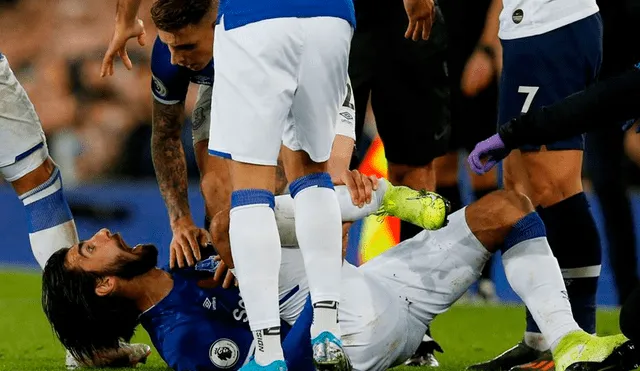 André Gomes sufrió una de las lesiones más fuertes en lo que va de la presente temporada de la Premier League.