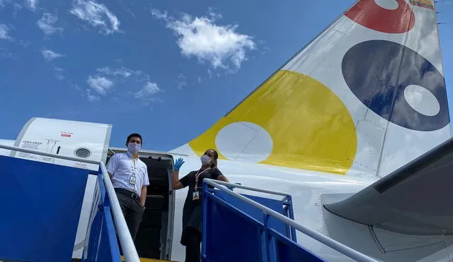 Viva Air realiza vuelos humanitarios en la emergencia por Covid-19. Foto: Difusión.