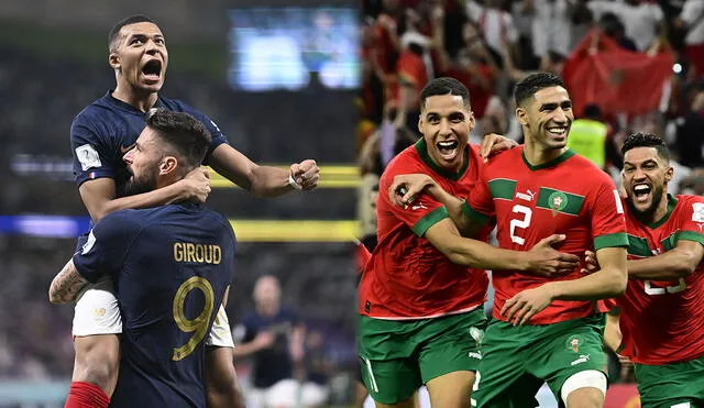 Francia vs. Marruecos: el ganador se enfrentará a Argentina en la gran final del Mundial Qatar 2022. Foto: composición La República/AFP