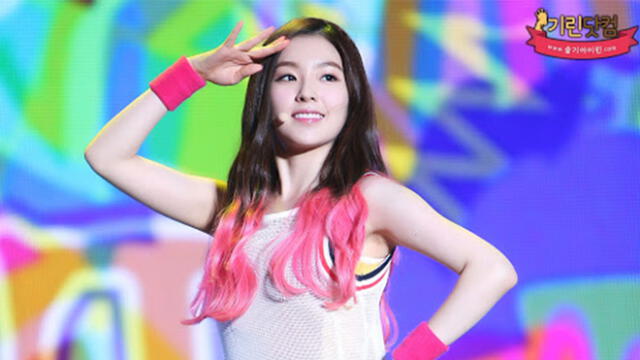 Irene en el 2014, en las promociones de Happiness al debutar con Red velvet