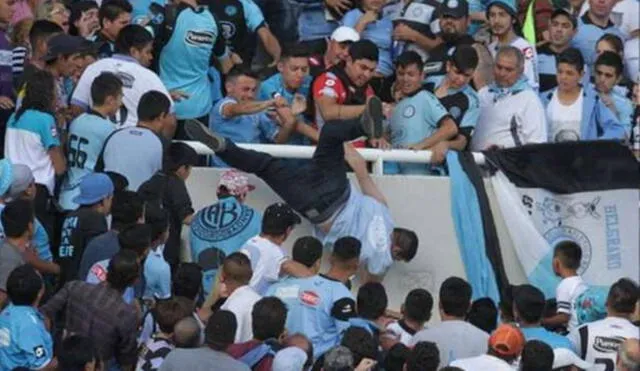Emanuel Balbo, el hincha arrojado de una tribuna en el fútbol argentino, tiene muerte cerebral