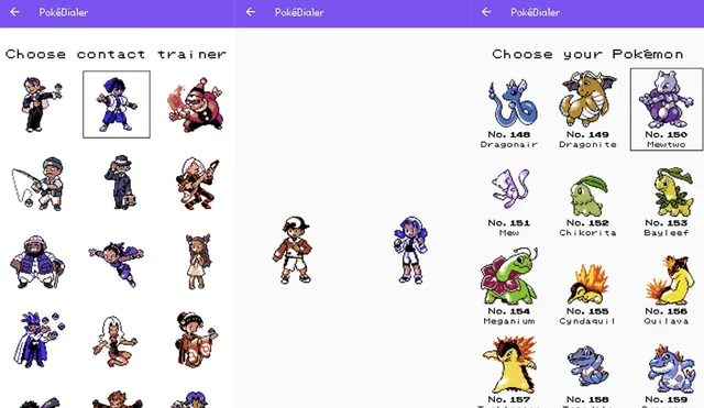 Puedes personalizar tus contactos con los 251 pokémon disponibles de la Pokédex. | Foto: Xataka