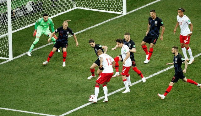 Croacia vs Dinamarca: de un lateral, llegó el gol de Jorgensen para el 0-1 | VIDEO