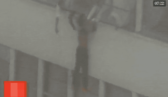 Procesado intentó suicidarse en edificio del Poder Judicial [VIDEO]