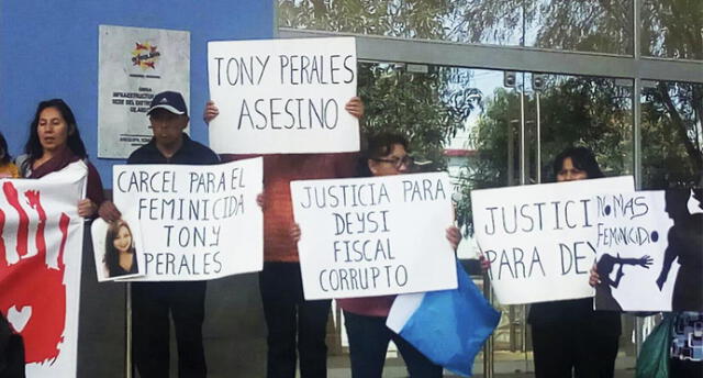 Protestan contra liberación de presunto feminicida en Arequipa [VIDEO]