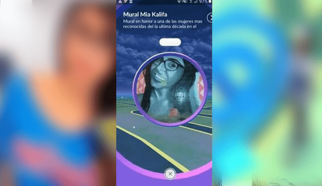 Desliza para ver la poképarada de Pokémon GO en homenaje a Mia Khalifa. Foto: Captura.