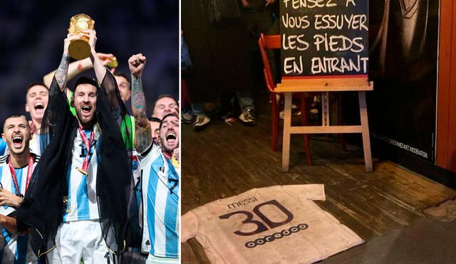 Franceses pisan la camiseta de Messi del PSG. Foto: Twitter @Ronaldo / @BarcaUniversal