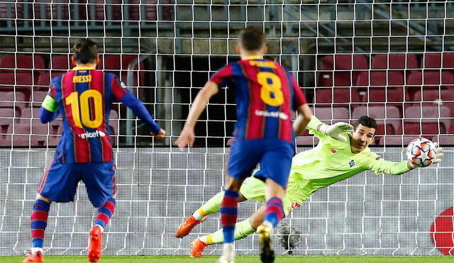 Barcelona venció 2-1 al Dinamo Kiev la fecha pasada, con un gol de penal de Lionel Messi. Foto: EFE
