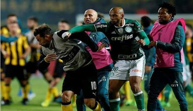 Copa Libertadores: brutal pelea en el partido entre Peñarol y Palmeiras [VIDEO]