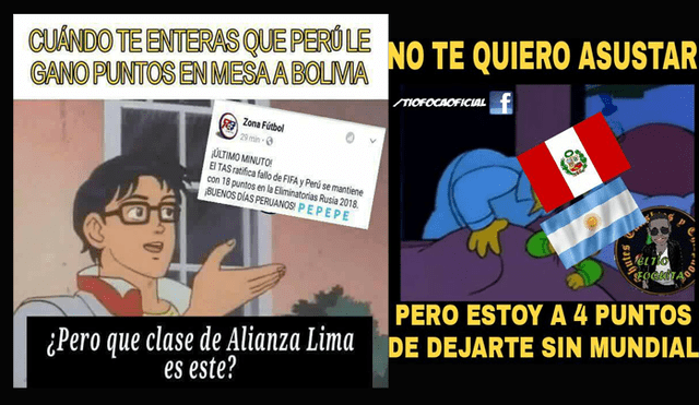 Memes y reacciones en Facebook tras fallo del TAS favorable a Perú