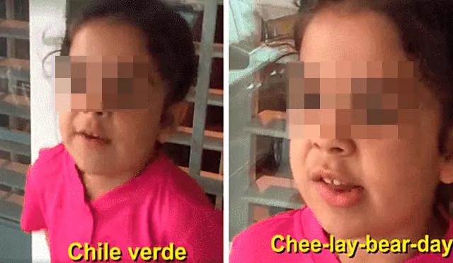 Facebook viral: niña enseña la correcta pronunciación de frases en español al inglés [VIDEO] 