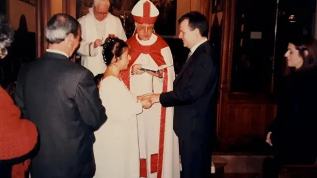 El matrimonio entre Daniel Genovesi y Mercedes. Foto: archivo familiar