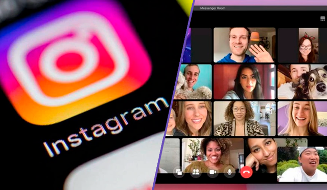 Cómo hacer videollamadas con hasta 50 personas en Instagram. Foto: composición La República.
