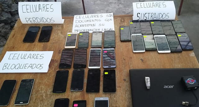 Incautan celulares valorizados en S/ 61 mil en centro comercial de Arequipa