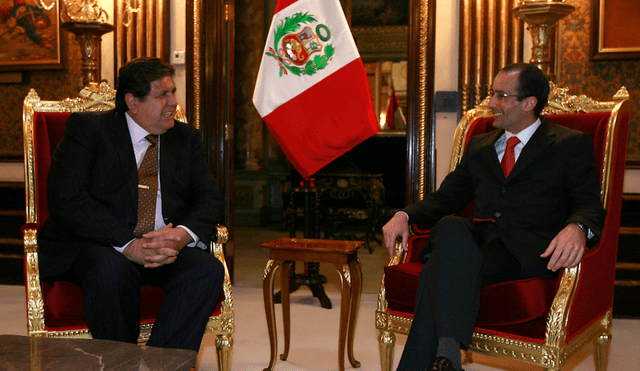 Alan García y Marcelo Odebrecht en Palacio de Gobierno.