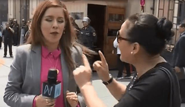 Fujimorista ataca a reportera que cubría detención de Keiko