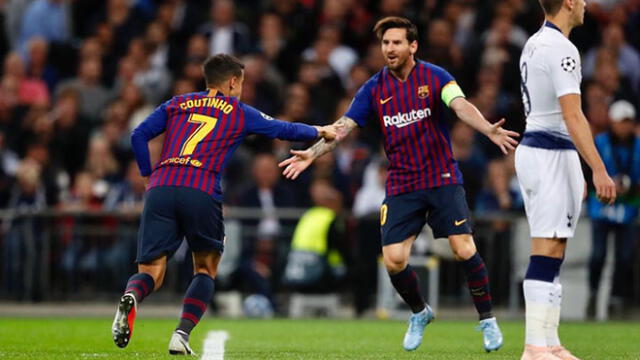 Barcelona derrotó 4-2 al Tottenham con doblete de Lionel Messi [GOLES]