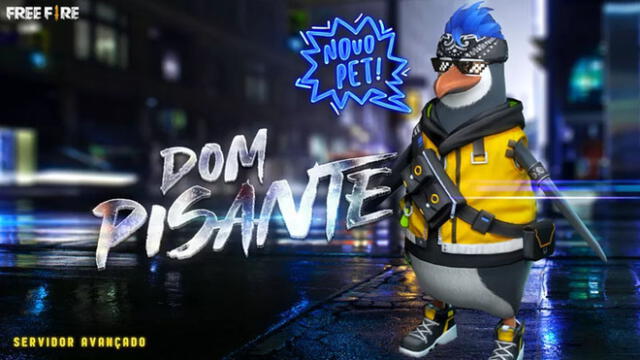 La nueva mascota de Free Fire es Dom Pisante.