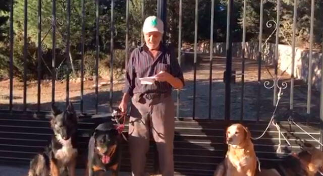 España: anciano con cáncer pidió ayuda para sus mascotas [VIDEO]