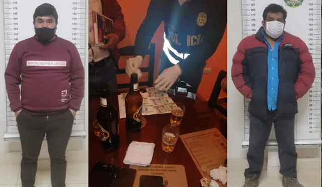Los detenidos fueron identificados como Eler Alcántara Rojas (29) y a Pedro Américo Huamán Aliaga (49). Foto: Difusión