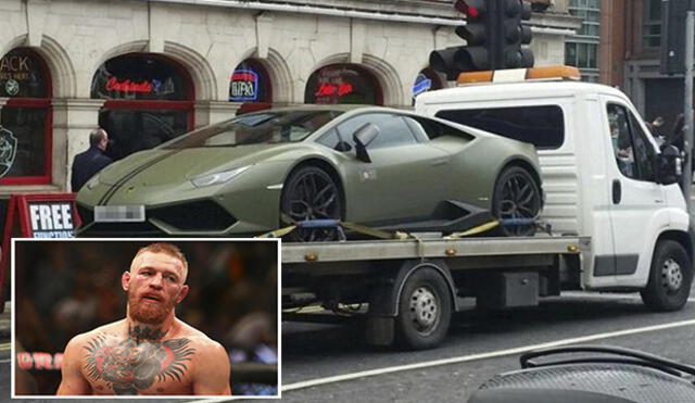 Conor McGregor dejó mal estacionado su Lamborghini y grúa ‘hizo su trabajo’