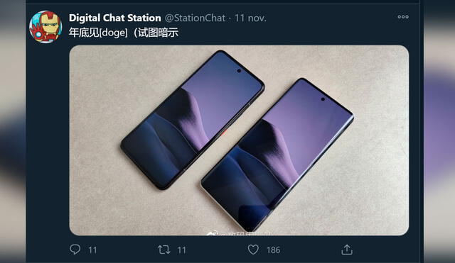 El filtrador de sus primeras imágenes reales señala que los teléfonos están "listos para ser comercializados". Foto: Twitter/Digital Chat Station