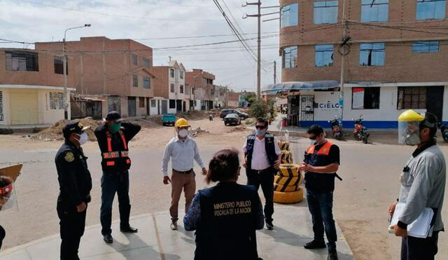 La fiscal Candita Llempén pidió que los trabajadores cuenten con implementos de seguridad.