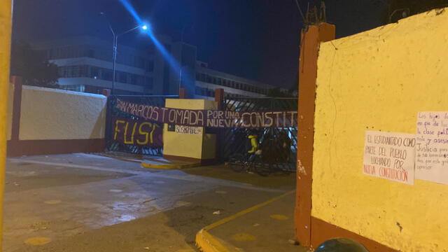 Estudiantes de San Marcos se suman a las protestas. Foto: difusión