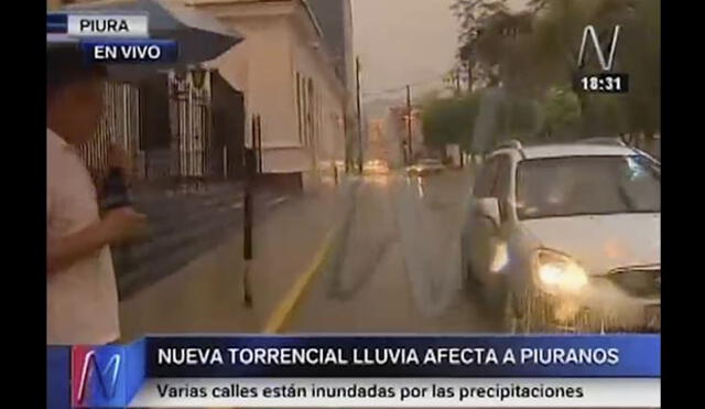 Piura: torrencial lluvia continúa azotando el norte del Perú | VIDEO