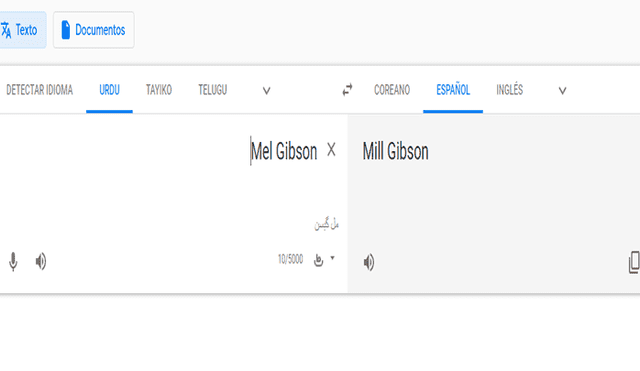 Google Translate se burla de Mel Gibson y lanzó insólito resultado al digitar su nombre