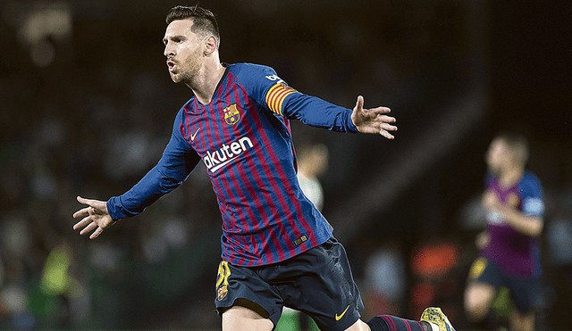 Lionel Messi marcó hat-trick en goleada del Barcelona al Real Betis