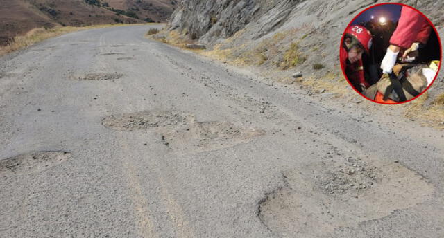 Vía con enormes huecos pone en peligro la vida de miles en Cusco