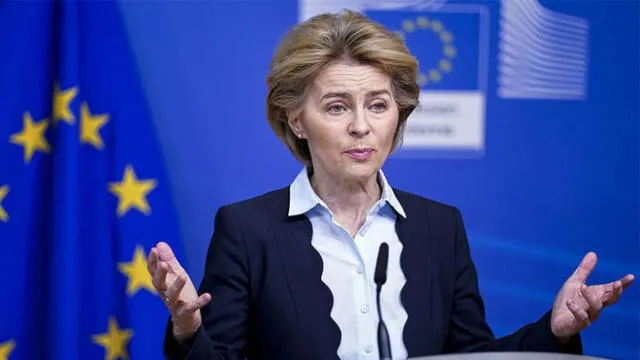 Ursula von der Leyen, presidenta de la Comisión Europea. Foto: AFP.
