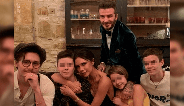 Victoria y David Beckham junto a sus hijos. (Instagram)