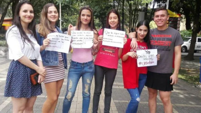 Colombia: estudiantes protestan luego que universidad prohibió el uso de faldas [FOTOS]