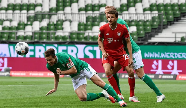 Sigue aquí EN VIVO ONLINE el partido Bayern Múnich vs. Werder Bremen por la fecha 32 de la Bundesliga. | Foto: AFP