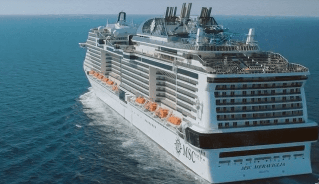 La mujer cayó del MSC Meraviglia, que es propiedad y está operado por MSC (Mediterranean Shipping Company). Foto: MSC