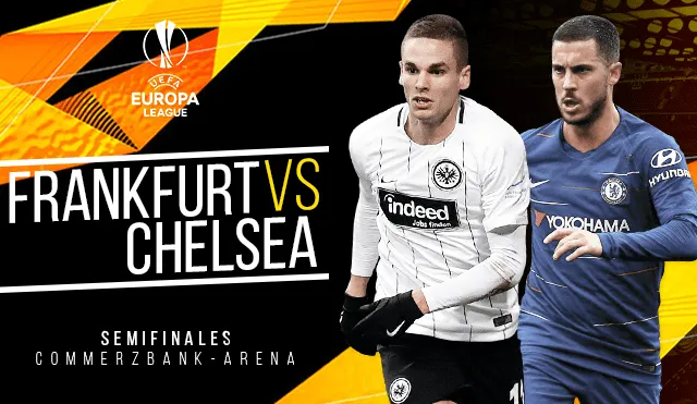 Chelsea igualó 1-1 ante Frankfurt y definirá en Londres al próximo finalista de la Europa League