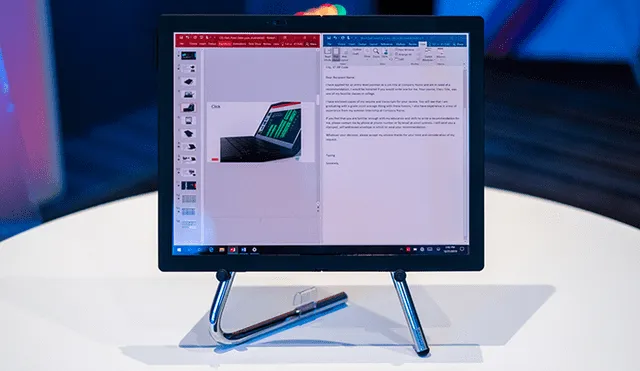 Así luce la nueva ThinkPad X1 Fold de Lenovo, la primera PC con pantalla plegable del mundo. | Foto: The Verge