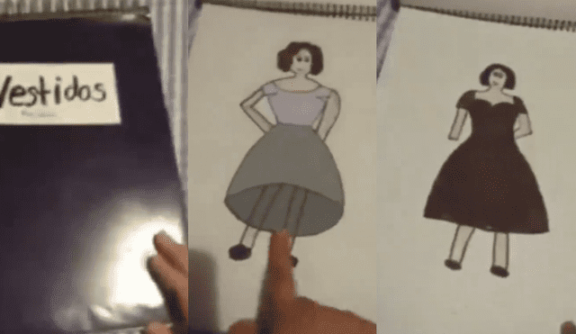 Facebook: diseñadora ofrece vestidos, pero su talento para el dibujo hace reír a todos [VIDEO]