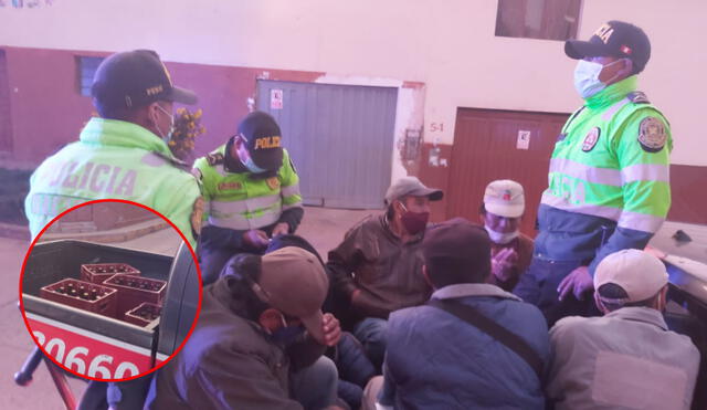 Cusco. Intervienen a ciudadanos ebrios dentro de un bar que atendía a puerta cerrada