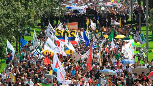 Miles de colombianos participarán del paro nacional convocado para el próximo 21 de noviembre. 
Fuente: El Tiempo