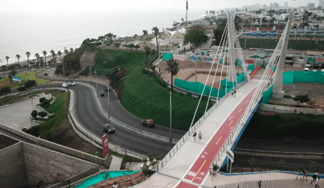 'Puente de la Amistad' mantiene en disputa a los alcaldes de San Isidro y Miraflores. Foto: Municipalidad de Miraflores.