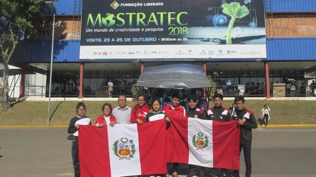 Escolares peruanos quedan en 2do lugar en feria de ciencias en Brasil