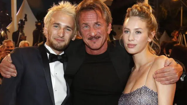 Sean Penn y sus hijos.