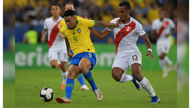 Renato Tapia en la final de la Copa América 2019. Foto: AFP