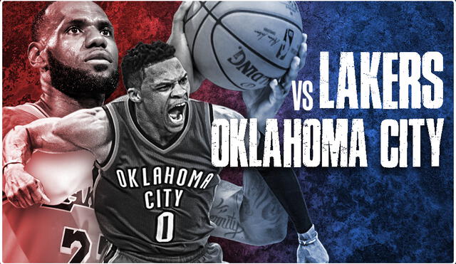 Lakers enfrentan a los Oklahoma City por la NBA. (Créditos: Fabrizio Oviedo)