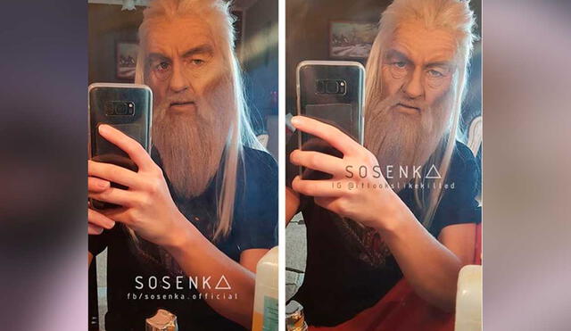 Desliza las imágenes para ver el increíble cosplay que hizo esta joven de Gandalf de The lord of the rings. Foto: captura de Instagram/Sosenka