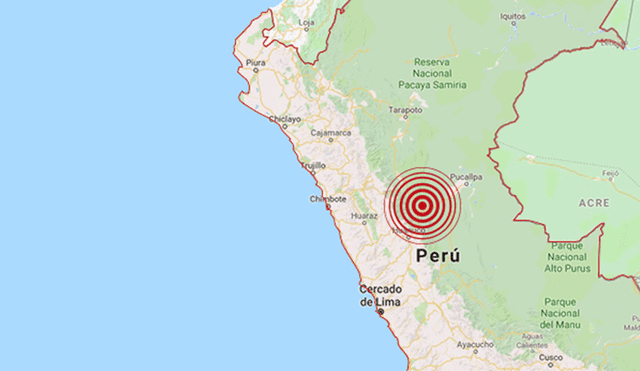 Sismo de magnitud 4.0 remeció Huánuco esta madrugada