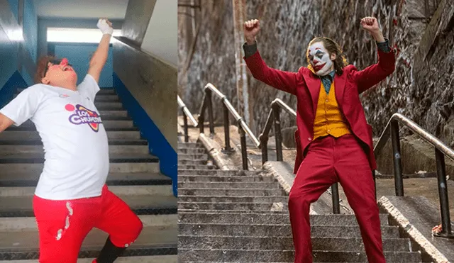 Desliza las imágenes para ver a Chupetín Trujillo bailar como el ‘Joker’ de Joaquin Phoenix. Foto: Captura/Facebook